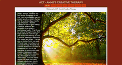 Desktop Screenshot of annescreativetherapy.com