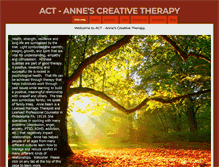 Tablet Screenshot of annescreativetherapy.com